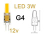 Ampoule LED G4 12 vdc 3w 360 Blanc chaud 3000K 240Lm