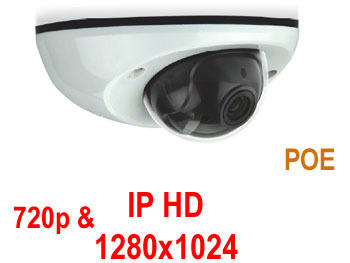 avm311 Camera mini dome IP AVTECH haute définition 1280x1024 compatible smartphone Android / iphone EAGLE EYES avec POE
