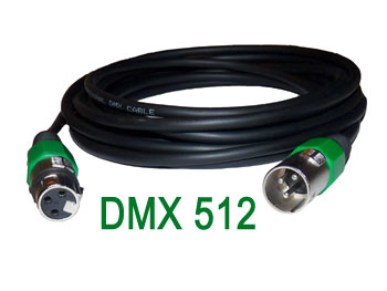 dmx10cbl Cordon DMX XLR 3 points professionnel male - femelle - cable double blindé L= 10 mètres