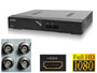 Enregistreur Vidéosurveillance DVR H265 pour 1 à 4 caméras BNC standard ou Full HD AHD / CVI / TVI  avec connexion Internet / iphone / Android / Eagle Eyes. Boitier compact