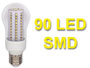 Ampoule 230v E27 à 90 LED SMD 3.5w blanc chaud basse consommation