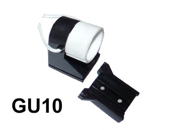 gu10et DOUILLE GU10 pour  ampoule LED / power led  gu 10 230v avec support de fixation 