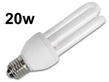lamp20wes Ampoule E27 basse consommation fluocompacte blanc chaud 20w 230v