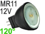 AMPOULE LED CREE haute puissance 2.5w très grand angle 120° BLANC chaud 2700k type MR11 GU4 12V excellent rendu