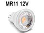 AMPOULE LED haute puissance 4w 380Lm BLANC chaud 2700k type MR11 GU4 12V