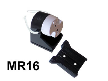 mr16et DOUILLE MR16 / MR11 12v pour ampoule LED / power led avec support de fixation 