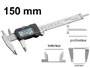 Pied à coulisse electronique 150mm pour mesure de diametre intérieur, exterieur et profondeur