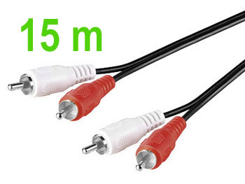 rca2rca15 Cordon cable blind audio stro 2 rca vers 2 rca L=15m