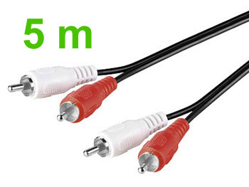 rca2rca5 Cordon cable audio stro 2 rca vers 2 rca L=5m