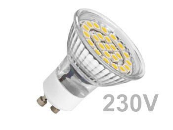 smdgu10wchp AMPOULE LED 3.6w GU10 230V blanc froid lumire du jour type SMD5050 haute puissance 300Lm grand angle 120