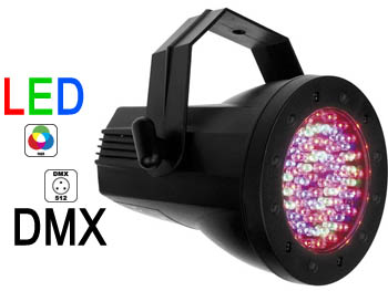 vdplps36bp Projecteur PAR36 eco 76 LED R+V+B DMX Velleman