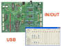Interface USB  33 entrées / sorties - analogiques + numériques ( kit K8061 monté )