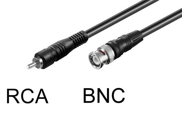 bnc2rca Cable / cordon vido DVR vers TV - BNC vers RCA L=2m
