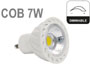 AMPOULE LED 7w GU10 230V blanc froid type COB haute puissance 36° dimmable compatible variateur 230v