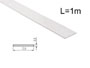 Diffuseur translucide pour profilé aluminium 1m pour ruban LED 8mm et 12mm
