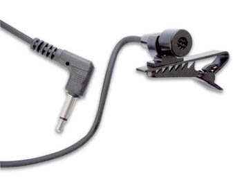 mictc2 Microphone cravate  lectret avec support pince et fil de 4m