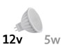 Ampoule LED MR16 GU5.3 12v AC DC 5w 390Lm 120° Blanc froid 5300k lumière du jour
