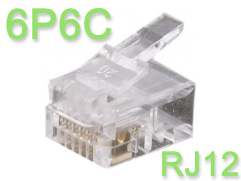 rj12 Connecteur RJ12 6P6C  sertir