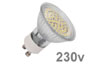 AMPOULE 60 LED 3.3w GU10 230V blanc froid haute puissance grand angle 120° 