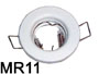 mini Spot encastrable Blanc 64mm support pour lampe MR11 12v, idéal pour chevron de véranda 