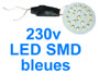 Platine de remplacement 220v 230v 2w à 20 LED BLEUES pour spot de sol compatible Hipow Siageo
